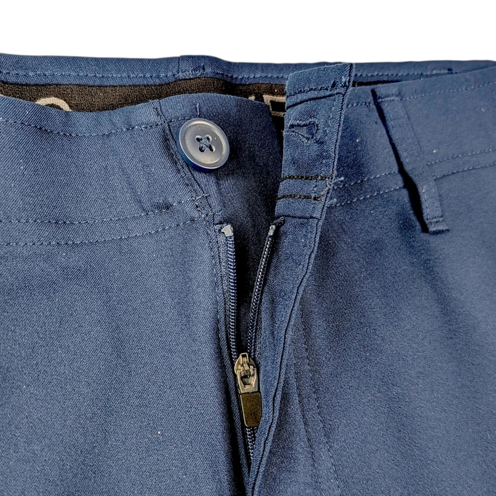 Xersion Mens XL Quick Dry Golf Shorts Blue Athletic Performance Chino Pockets